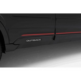 Subaru Door Cladding Black With Sport Orange Accent - J101SAN930