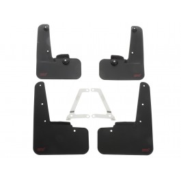 Subaru Mud Flaps Black With STI Logo Kit Of Four For Front And