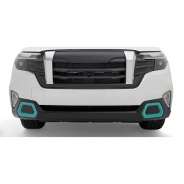Subaru Front Bumper Trim Two Piece Kit Turquoise Blue - E5510SL000