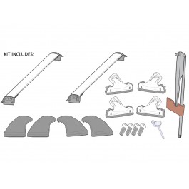 Subaru Low Profile Aero Adjustable Roof Rack Crossbars Kit