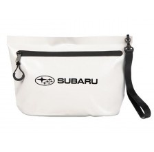 SUBARU 555ロゴ バッグ Subaru Gear Utility Bag Water Resistant White With Subaru Logo