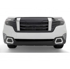 Subaru Front Bumper Trim Two Piece Kit Silver - E5510SL020