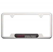 Subaru License Plate Frame - STI - Polished - SOA342L123 | Subaru