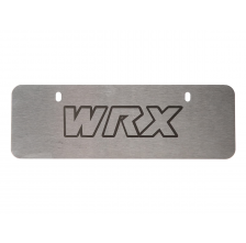 Subaru Marque Plates - Polished - WRX Logo - EURO - SOA342L130