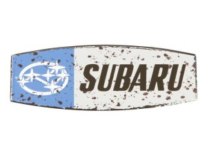 【引き取り限定】SUBARU 大型看板　純正　アルファベット　六連星　※割れあり taxnerima_93033al040