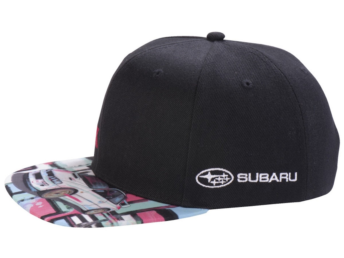 Subaru BuckIt Snap Back Hat Black With Bucky Lasek Design And