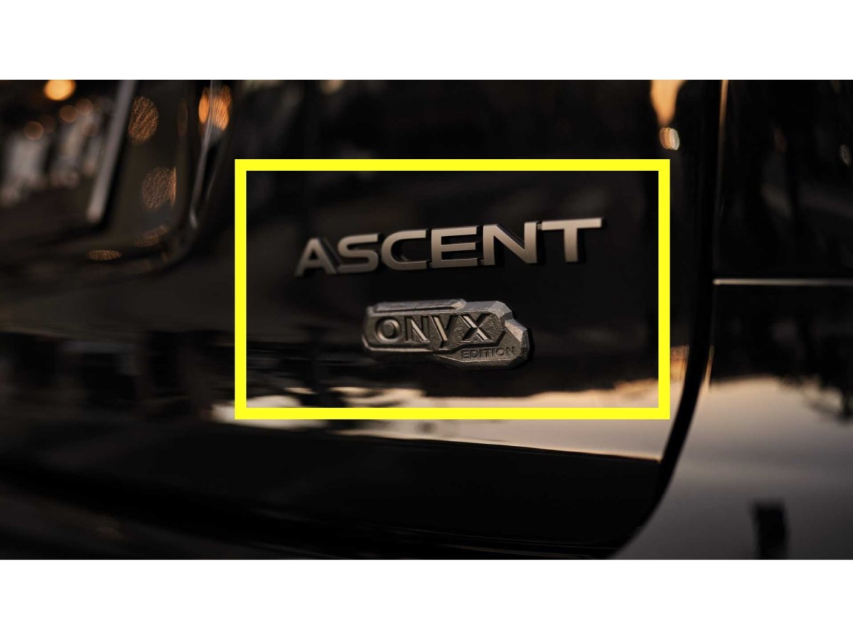 Subaru Tailgate Badges Onyx Edition Matte Black - 93079XC050