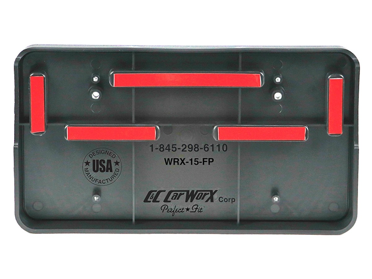 Subaru Black Molded License Plate Mounting Bracket For Front