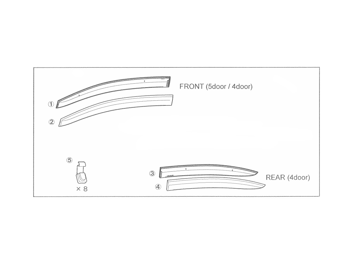 Subaru Side Window Visors - E3610FJ860 | Subaru Parts Pros