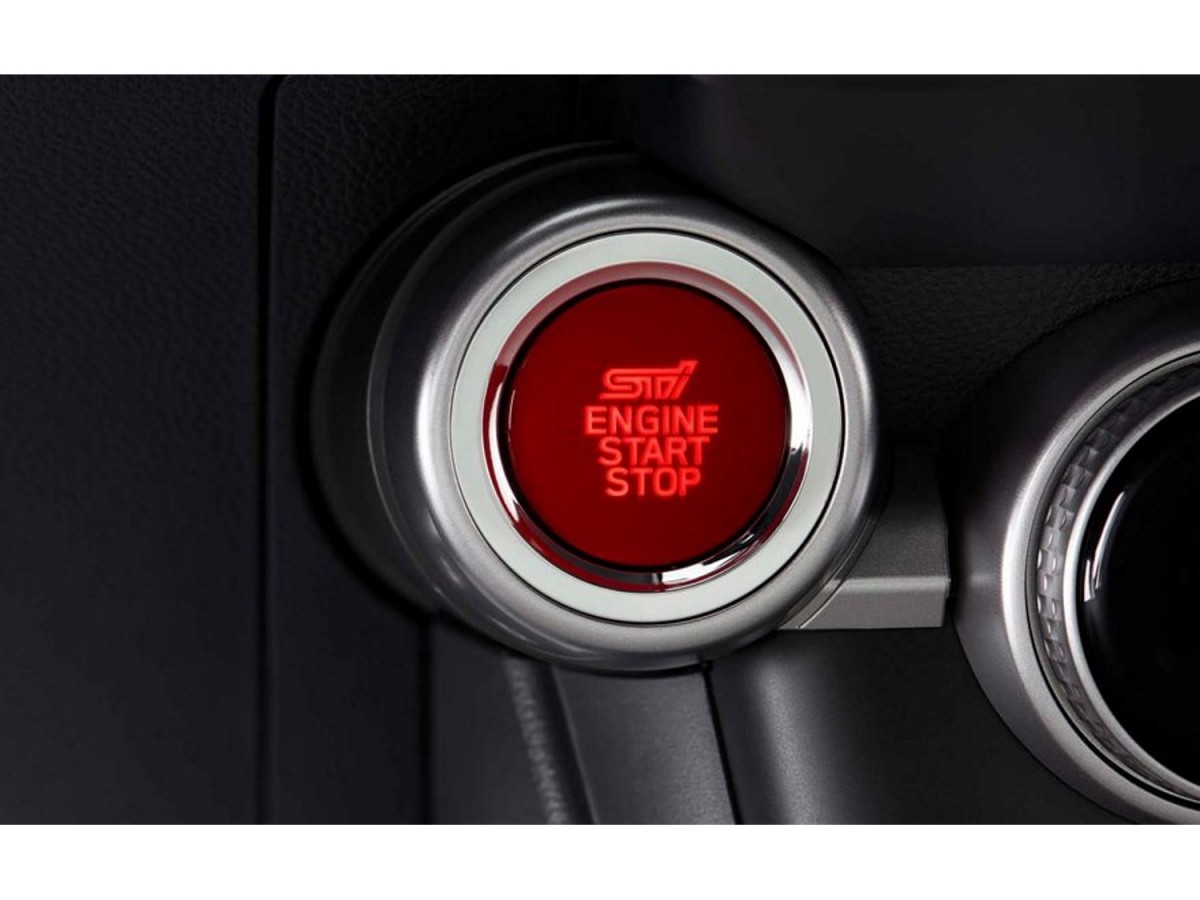 Subaru Cherry Red Push Engine Switch With STI Logo - H5010CC000