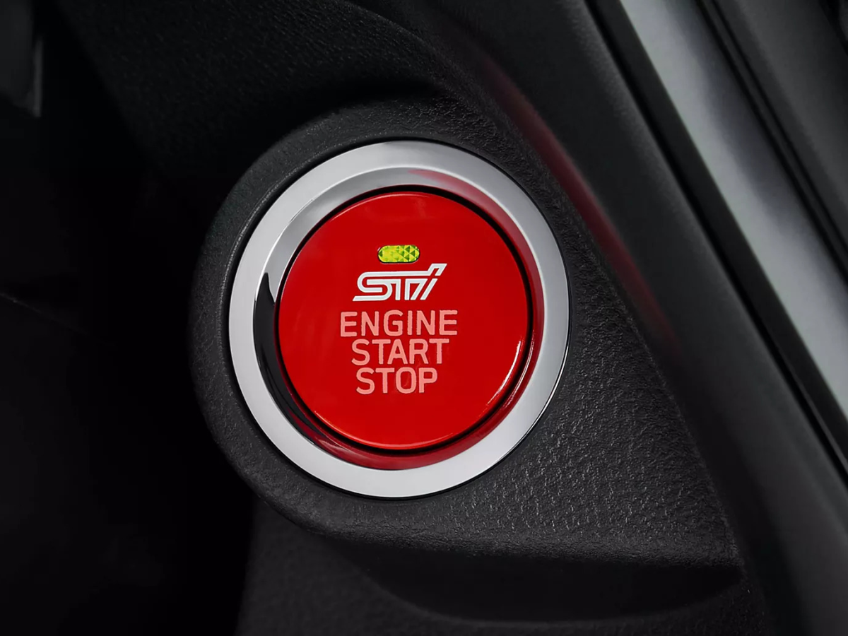 Subaru STI Cherry Red Starter Switch With STI Logo - H5010VC000