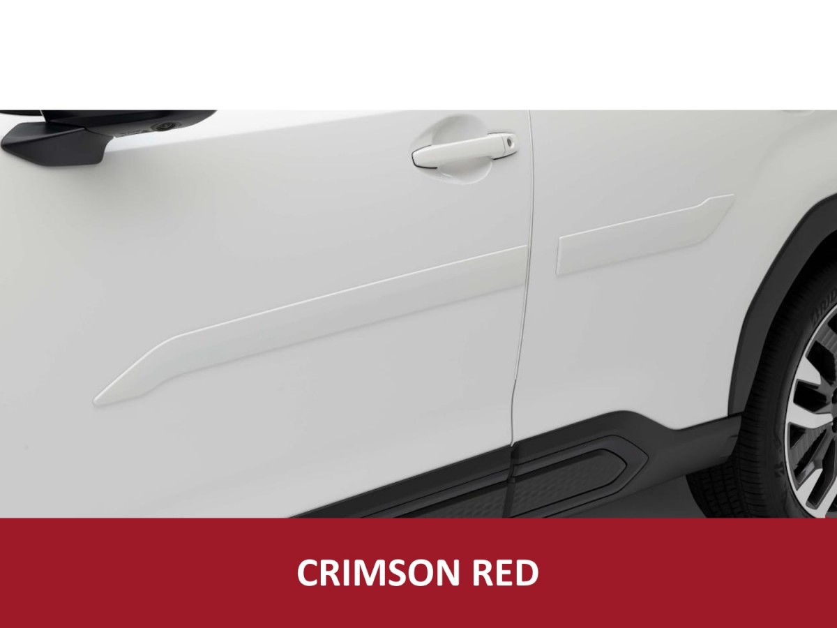 Subaru Body Side Door Moldings Kit Of Four Crimson Red Pearl