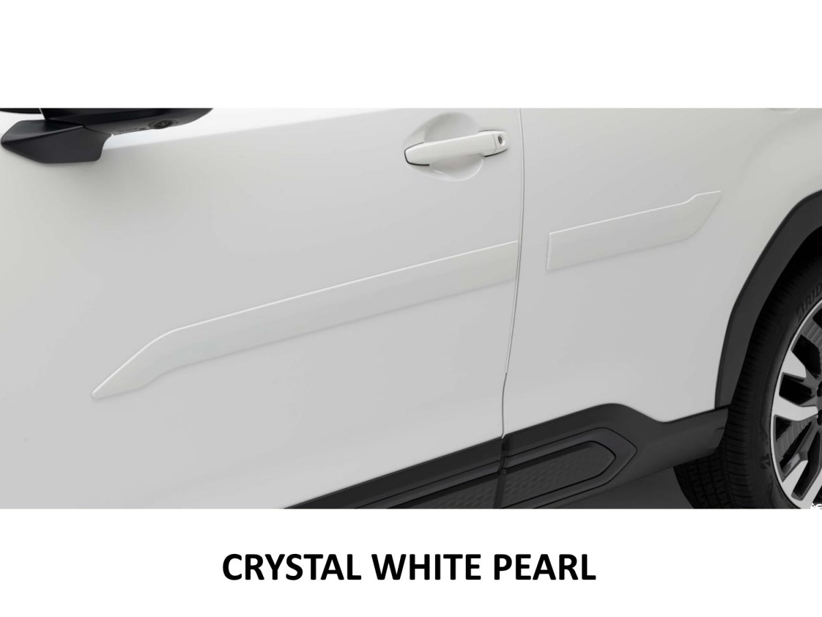 Subaru Body Side Door Moldings Kit Of Four Crystal White Pearl