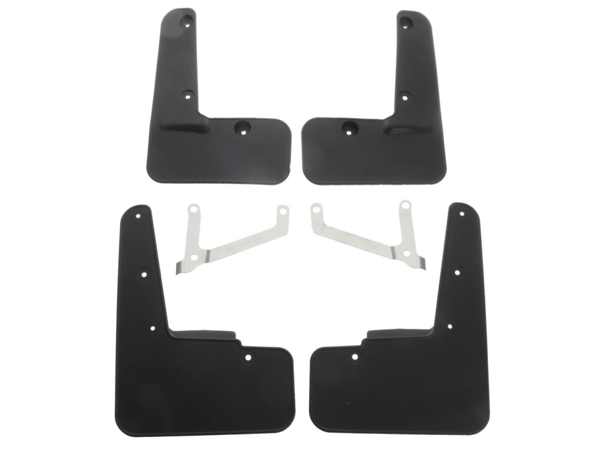 Subaru Mud Flaps Black With STI Logo Kit Of Four For Front And