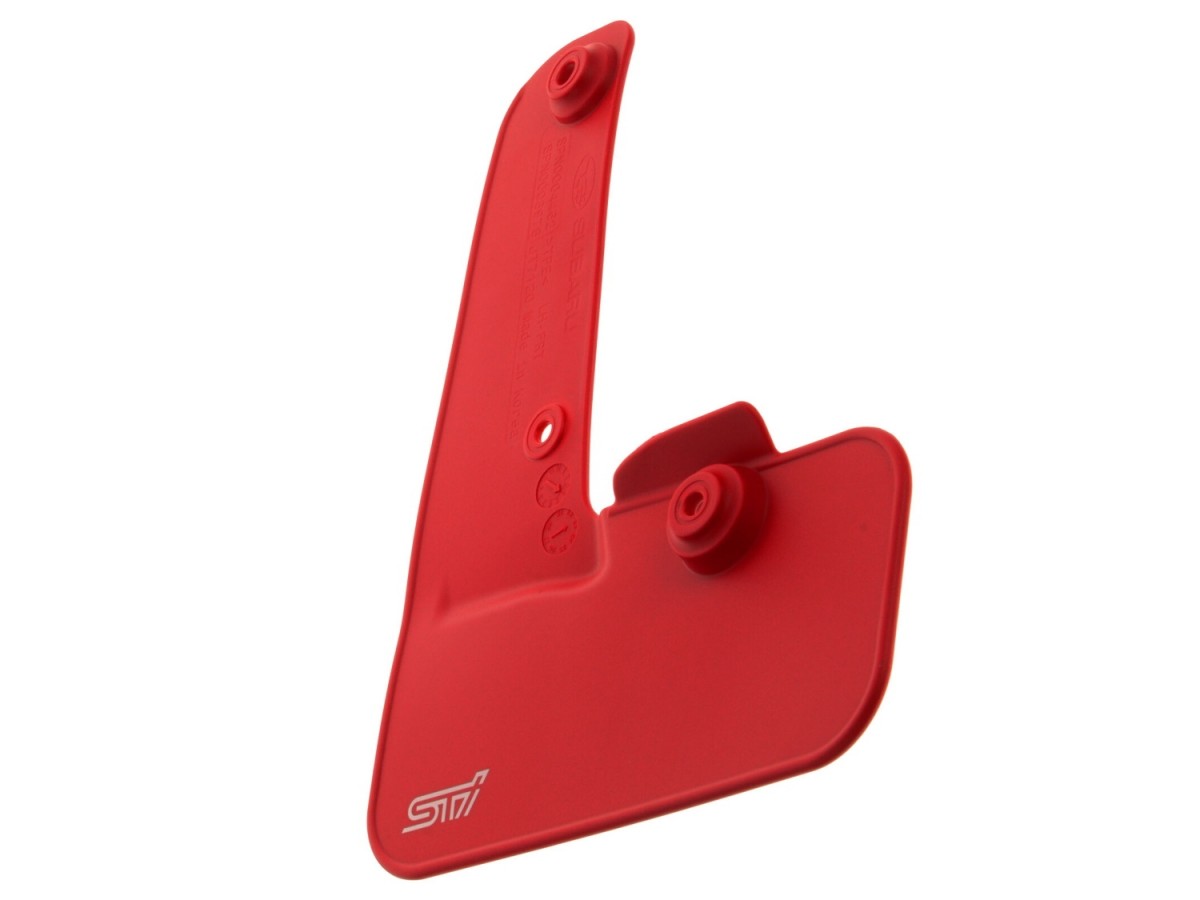Subaru Mud Flaps Cherry Red With STI Logo Kit Of Four For Front