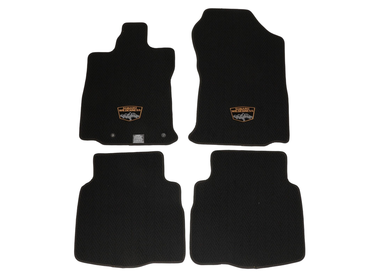 スバル　SUBARU クッション　made in Jamaica Subaru Carpet Mats Black With Wilderness Edition Logo Set Of Four
