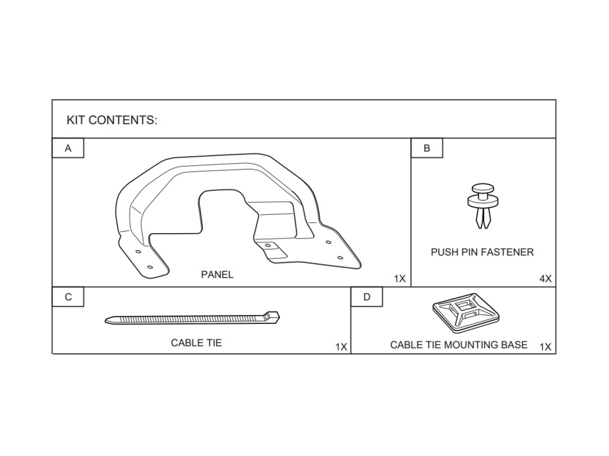 Subaru Trailer Hitch Fascia Panel For Wilderness Edition L101SAN620