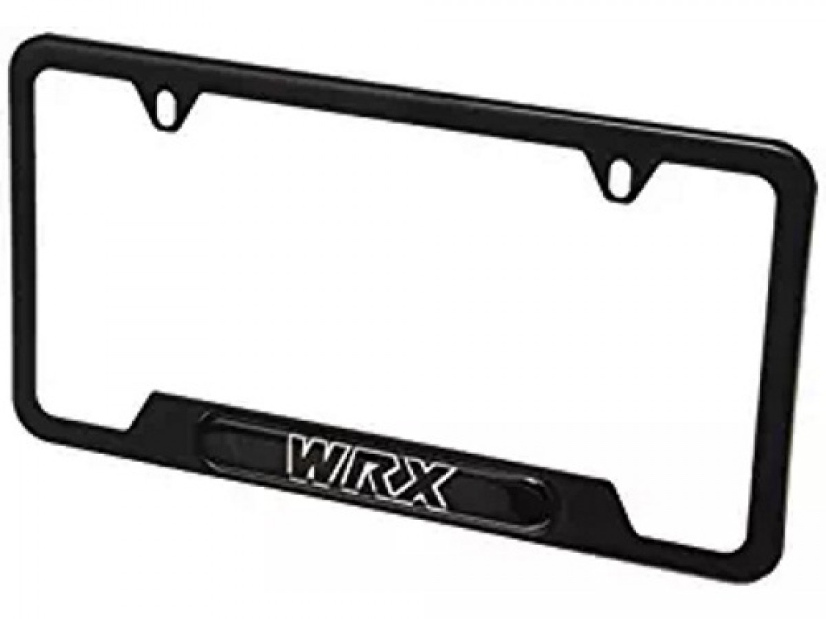 Subaru License Plate Frame WRX Black SOA342L125 Subaru Parts Pros