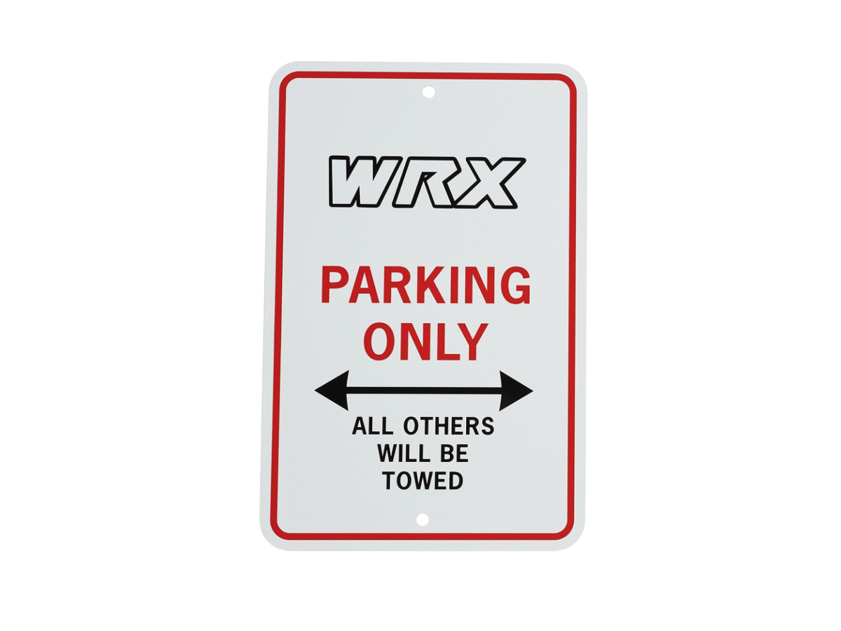 Subaru Parking Sign WRX - SOA342L150 | Subaru Parts Pros