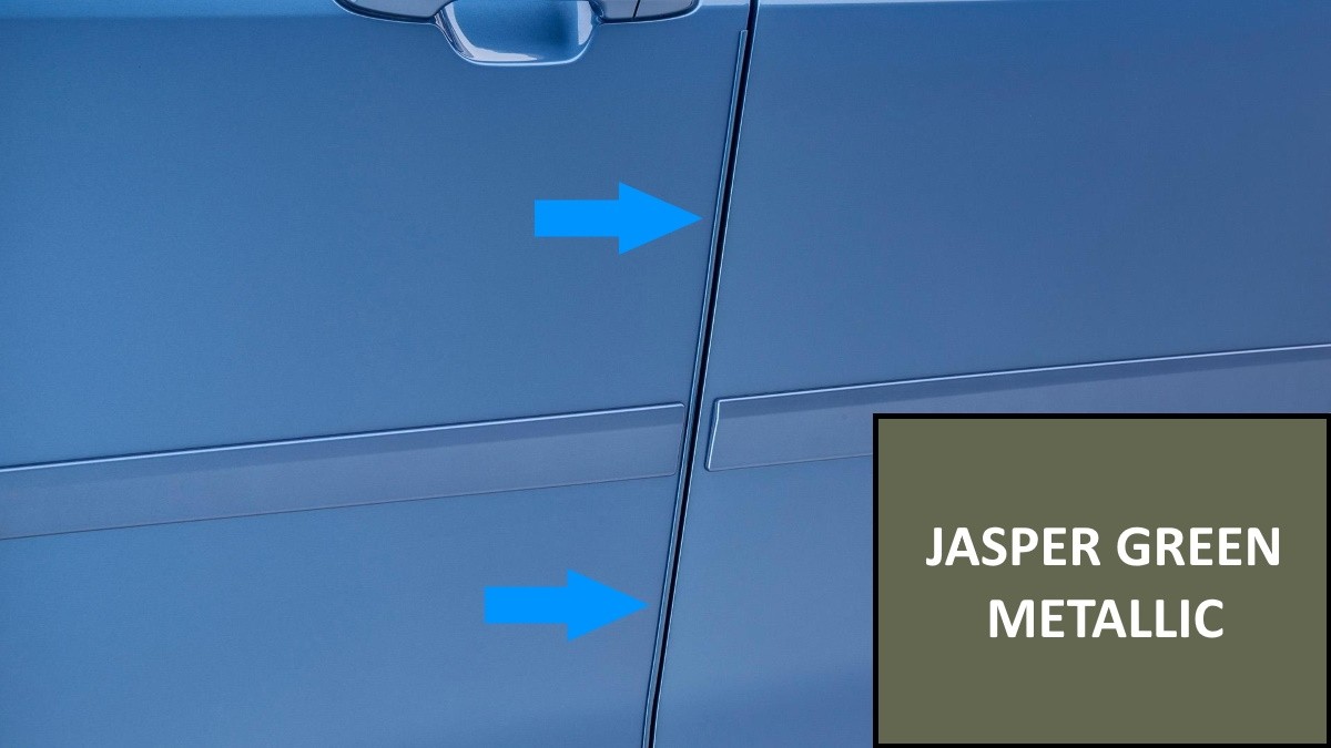 Subaru Door Edge Guard Kit Jasper Green Metallic SOA801P051S7