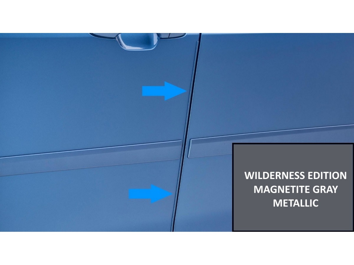Subaru Door Edge Guard Kit Gray Metallic For Wilderness