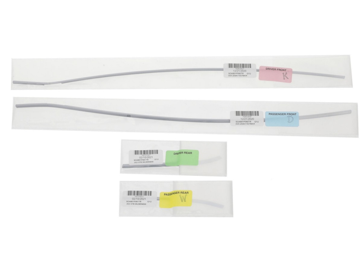 Subaru Door Edge Guards Kit Of Four Ice Silver Metallic